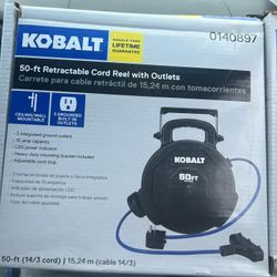 Kobalt 50ft Retractable Cord Reel