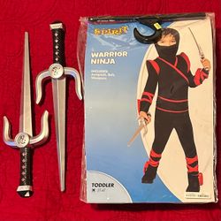 Spirit Warrior Ninja Toddler Halloween Costume 3T-4T