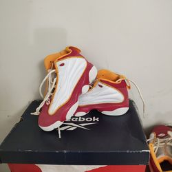 Red, Orange and White Jordans Kids