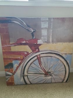 Bicycle Giclee Painting