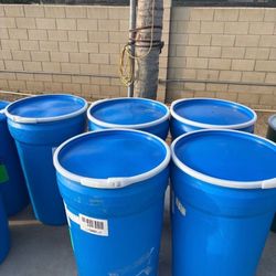 55-gallon Plastic Cone Barrels