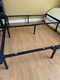 Bed Frame With Adjustable Sizes! T, F, And Queen