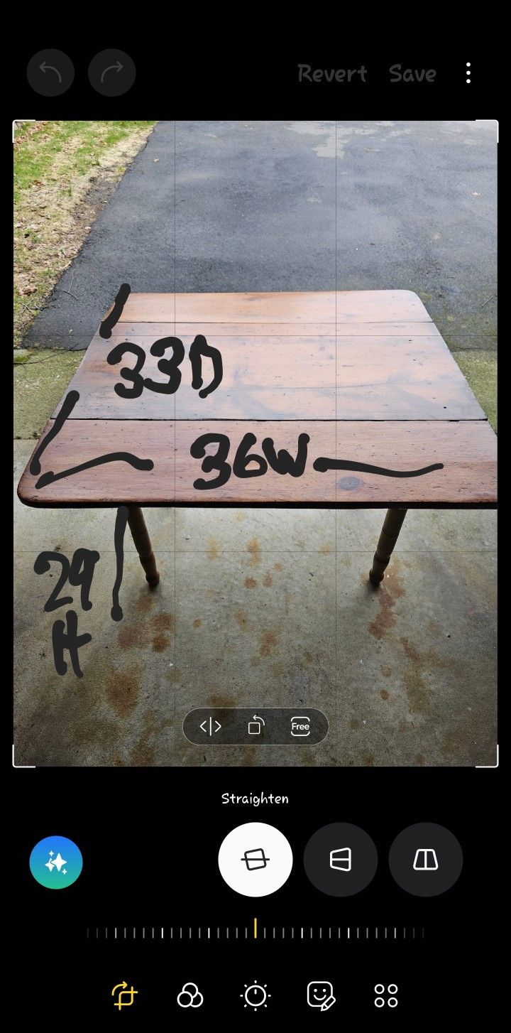 Folding Wood Table
