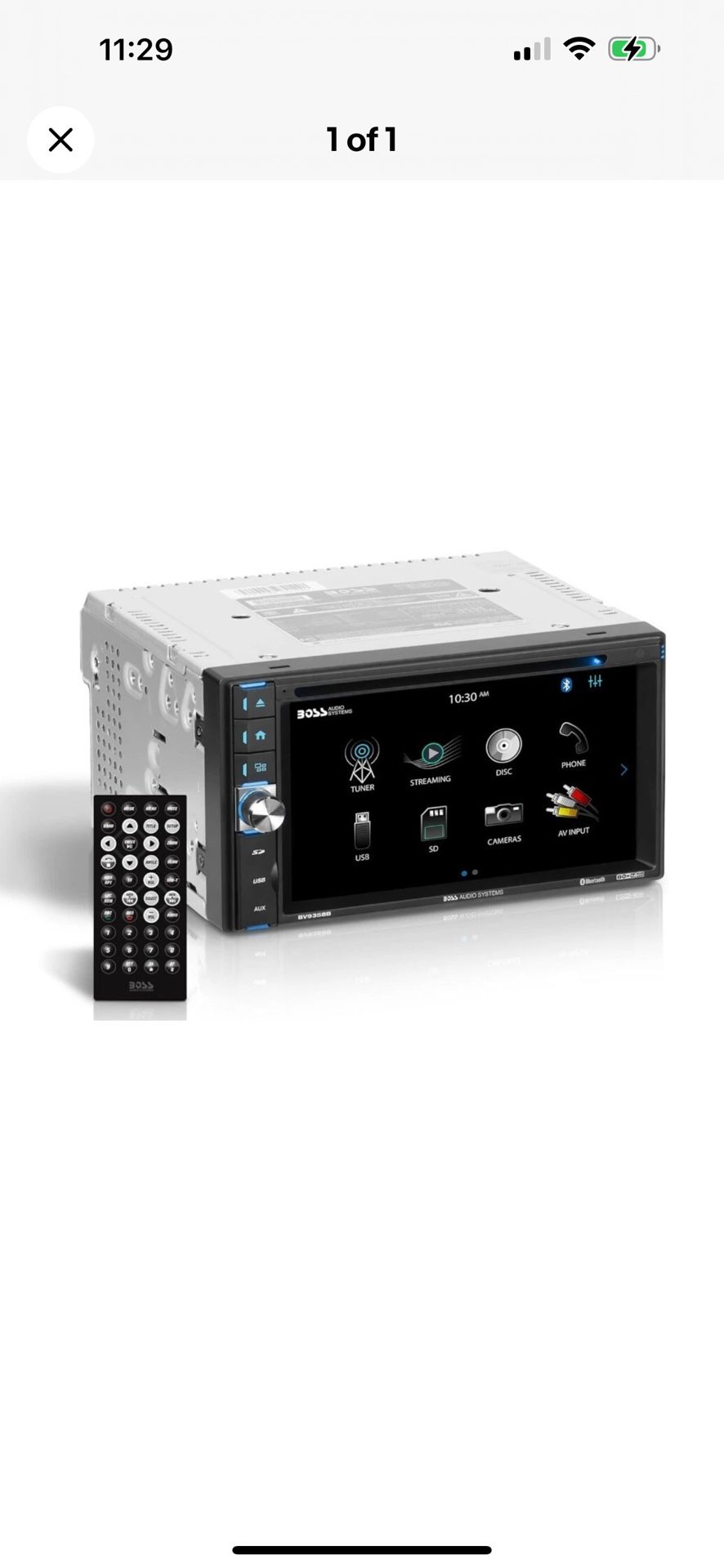 BOSS Audio Systems BV9358B Car Stereo – Double Din, 6.2 Inch Touchscreen, Blueto
