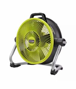 RYOBI ONE+ 18V Cordless Hybrid WHISPER SERIES 14 in. Air Cannon Fan (Tool Only)