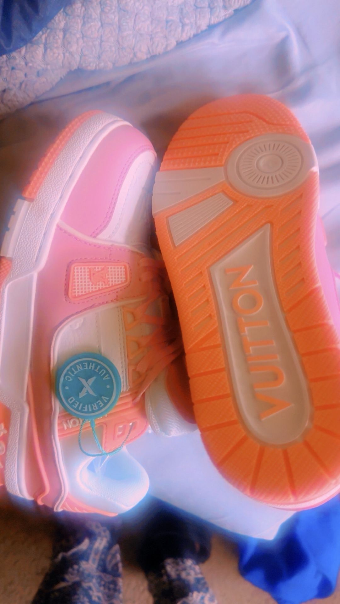 Louis Vuitton Pink Rose Trainers