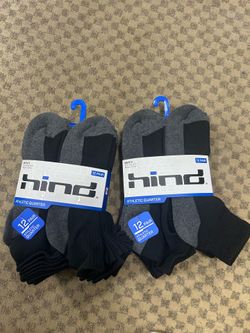 NWT Hind men’s Quarter Socks 24 pairs