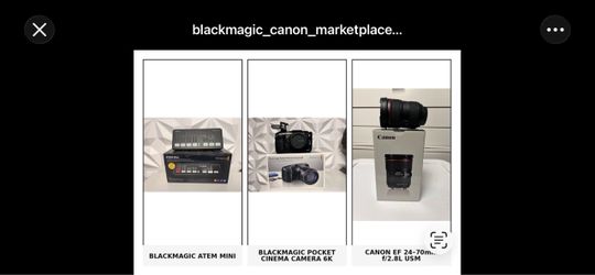 BLACKMAGIC 6K PROFESSIONAL VIDEO PACKAGE — PICKUP ONLY!