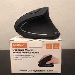 ASOYIOL Ergonomic Mouse Wireless,Vertical Mouse Ergo 