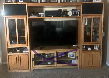 Free Oak Entertainment Center
