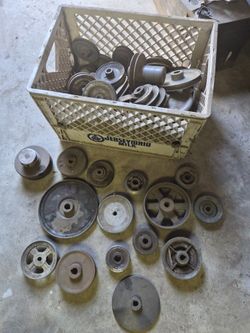 Step pulley pullies electric motor application driven shaft custom machine tool tools