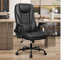 Ergonomic Executive Computer Office Chair with Flip-Up Arms Swivel - Brand New in Box