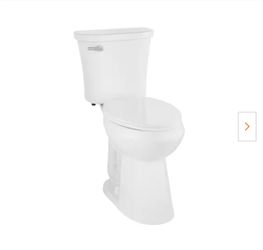 Power Flush 2-Piece 1.28 GPF Single Flush Extra Tall Elongated Toilet in White with Slow-Close Seat Included