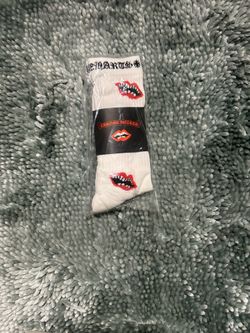 White chrome hearts socks