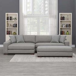 Hendley Fabric Sectional with Ottoman