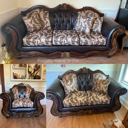 $1950 Brand New Sofa, Loveseat And Chair Set Made In The USA 🇺🇸 (read description Below)