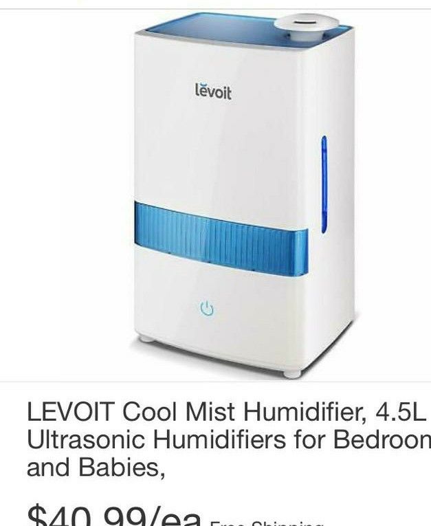 Livoit Cool Mist Humidifier 4.5L Ultrasonic for Bedrooms & Babies