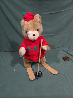 Christmas Animated Sking Bear