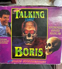 Halloween talking Boris Head