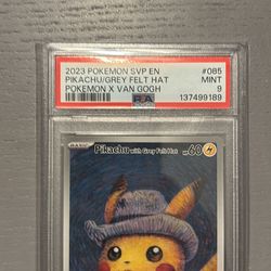 Pikachu with grey felt hat