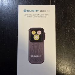 Olight Oclip Pro Phantom Squadron Flashlight, Flood/Spot/Red Light, 500 Lum