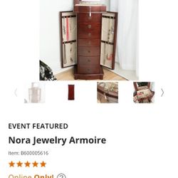 NEW JEWELRY ARMOIRE 
