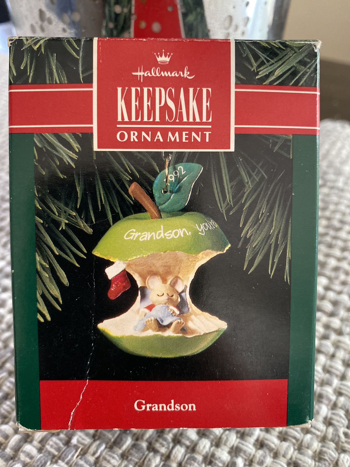 Grandson You’re The Apple Of My Eye Hallmark Keepsake Ornament