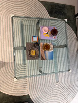 Squared Glass Coffee Table