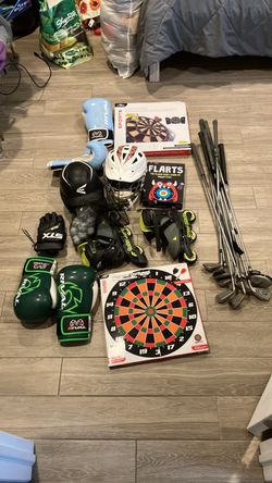 Stuffed animals base ball equipment and a jansport back pack jumanji nerf gun toy ammo