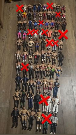 WWE Wrestling Action Figures Lot Bunch