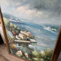 Large pastel Painting