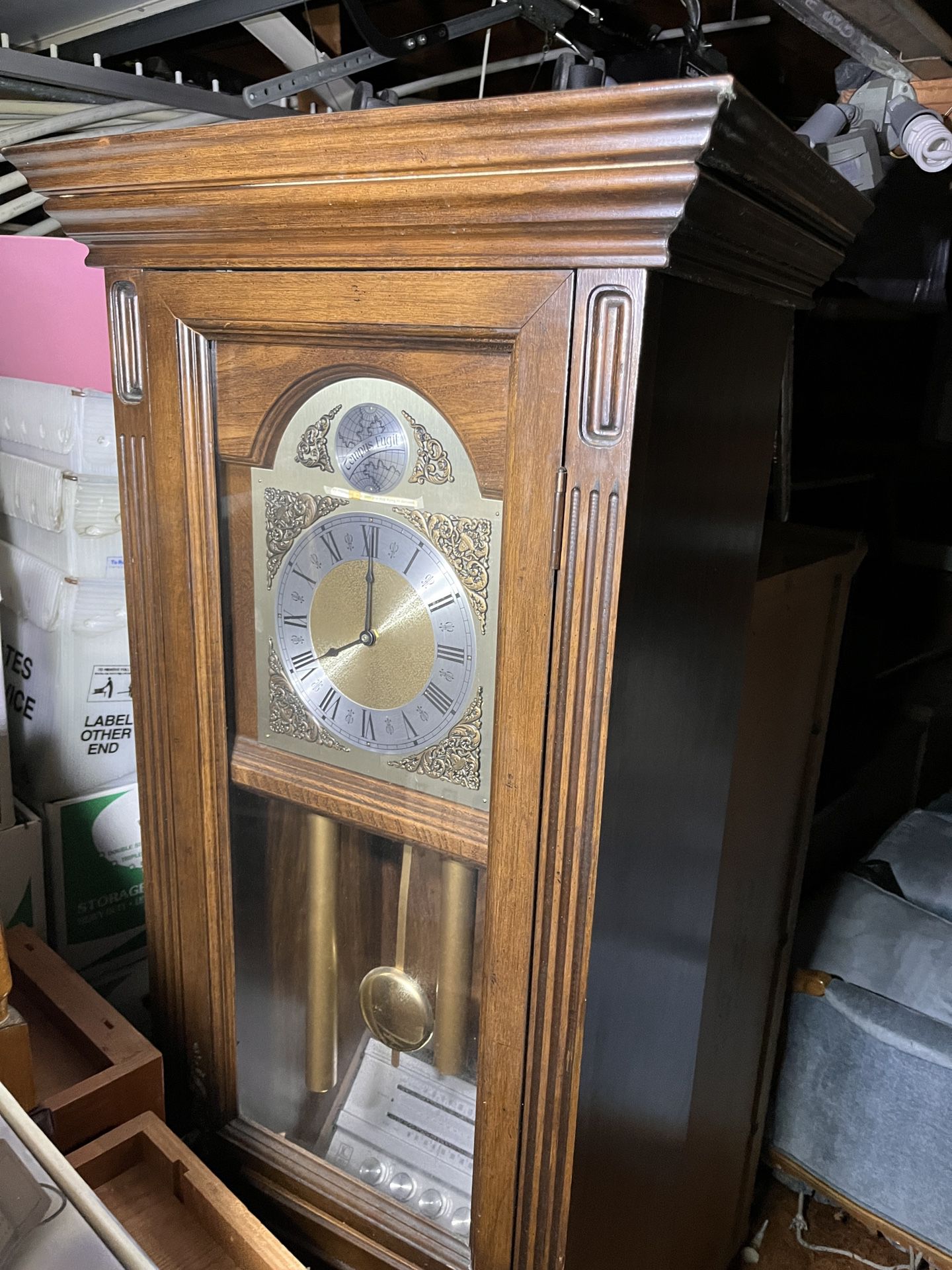 Grandfather Clock With Player Inside.