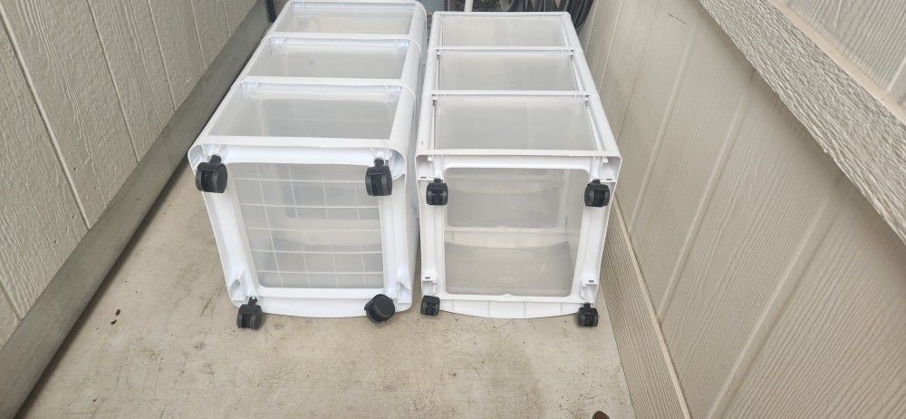 3 Drawer Plastic Containers