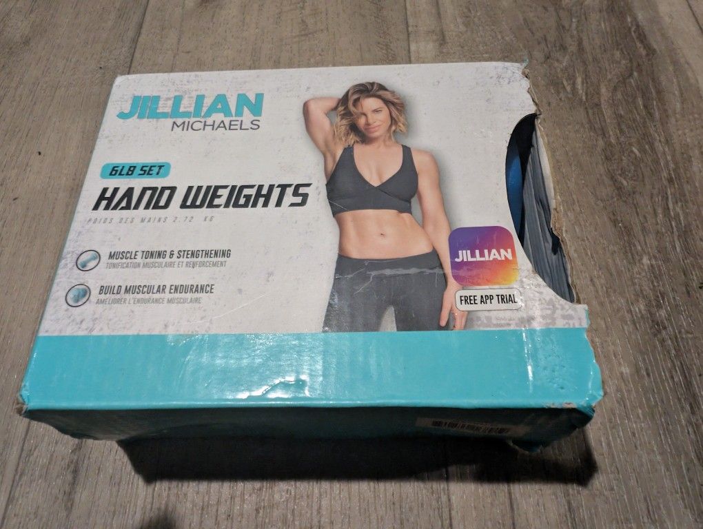 Jillian Michaels Hand weights. 6 lb set.