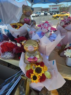 Ribbon bouquets