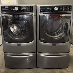 MAYTAG XL CAPACITY WASHER DRYER ELECTRIC SET 