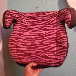 Zebra Pink Booster Carseat..Great Condition