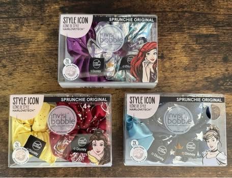 NEW Three Invisibobble Disney Princess Sets of Sprunchies $10 for All