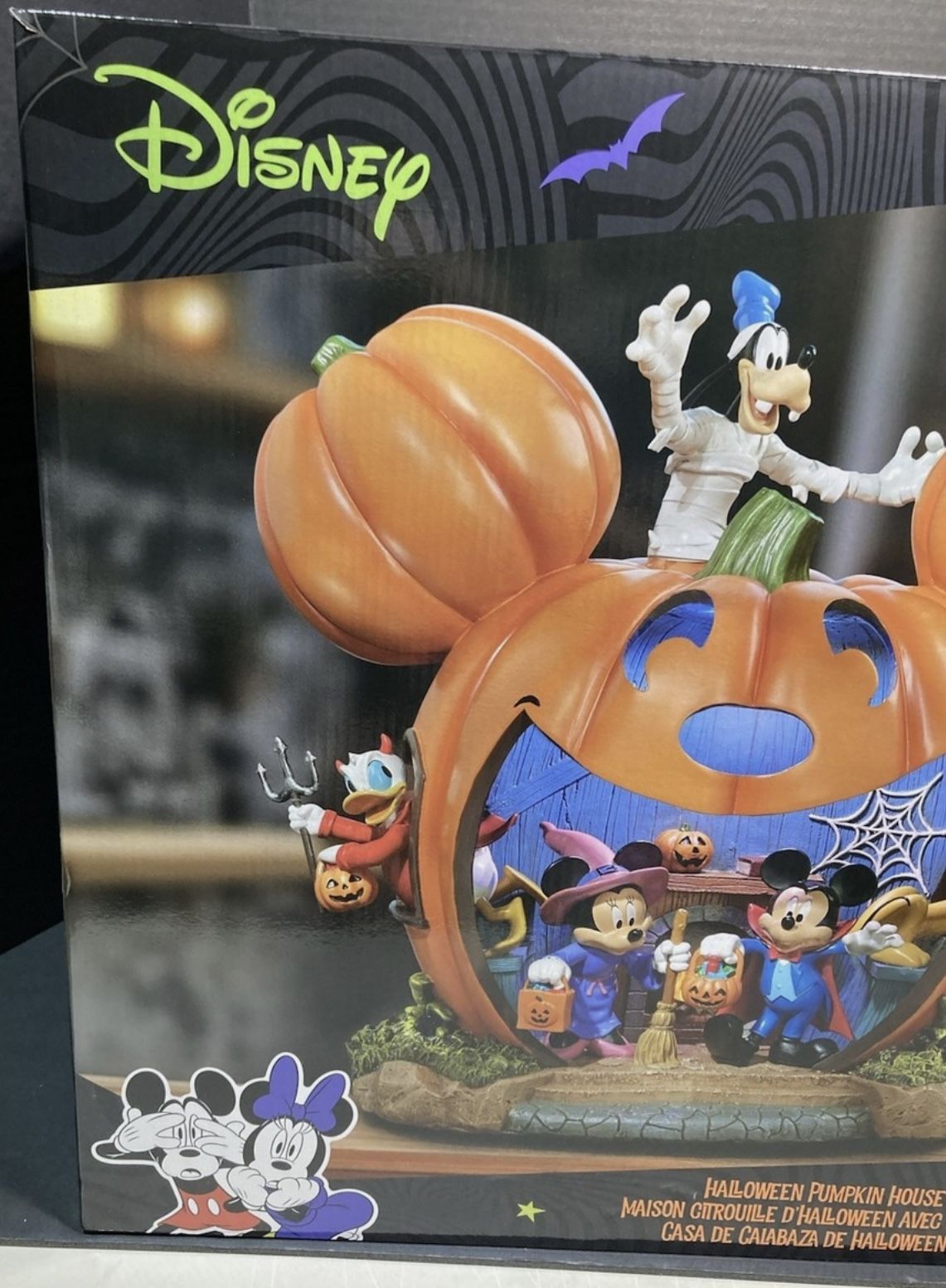 Disney 2025 Halloween Pumpkin House with lights and Music.