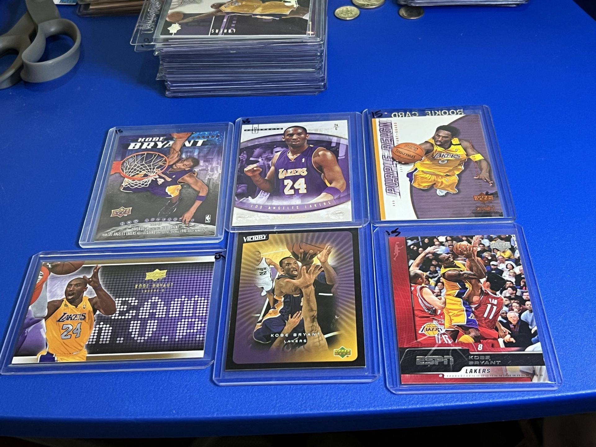 Kobe Bryant Cards $15 Each Excellent Condition 