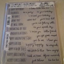 Tim Holtz Stampers Anonymous  - Crazy Talk CMS236
