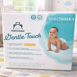 Mama Bear Gentle Touch Size 4 (148 Diapers) NEW