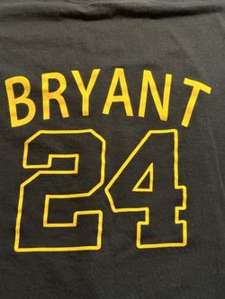 Lakers 8 Bryant 24 Black T-Shirt Size Large