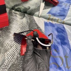 Cartier Glasses Black/Gold Frame, Dark Black Lenses