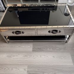 Mirrored Coffee Table Trunk 