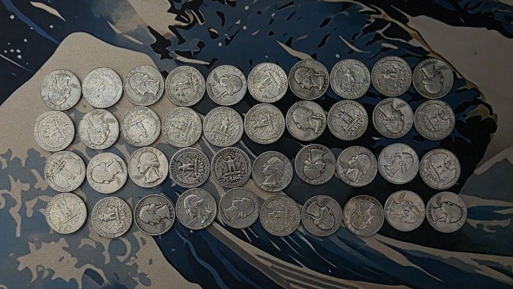 Rolls of Silver Quarters