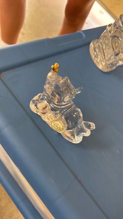 Lenox Disney Piglet Winnie the Pooh Full Lead Crystal Gold Butterfly Czech Rare