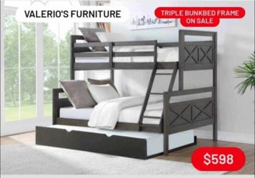 Triple Bunk Bed Twin Over Full