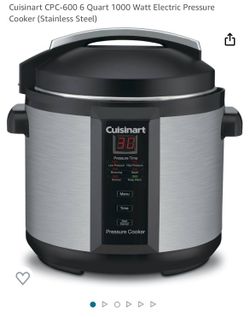 Cuisinart CPC-600 6 Quart 1000 Watt Electric Pressure Cooker (Stainless Steel)