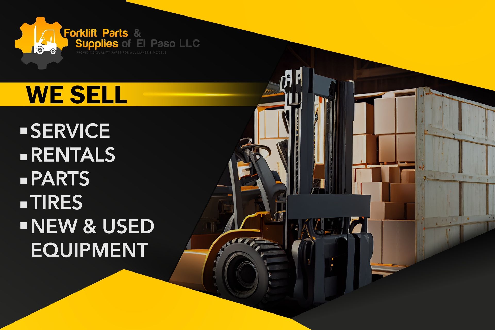 FORKLIFT PARTS, TIRES, SERVICE, RENTALS, SALES